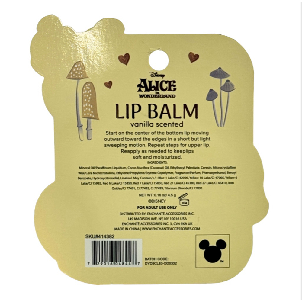 🌷 Alice In Wonderland Vanilla Scented Lip Balm - Picture 2 of 2